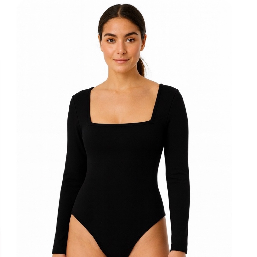 Show Me Your MuMu Black Long Sleeve Bodysuit